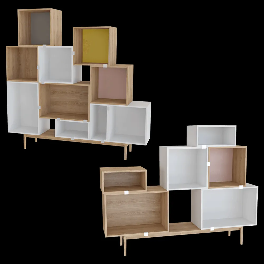 Muuto – Stacked storage system 3ds Max