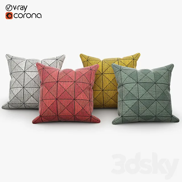 Muuto Tile Cushion 3ds Max