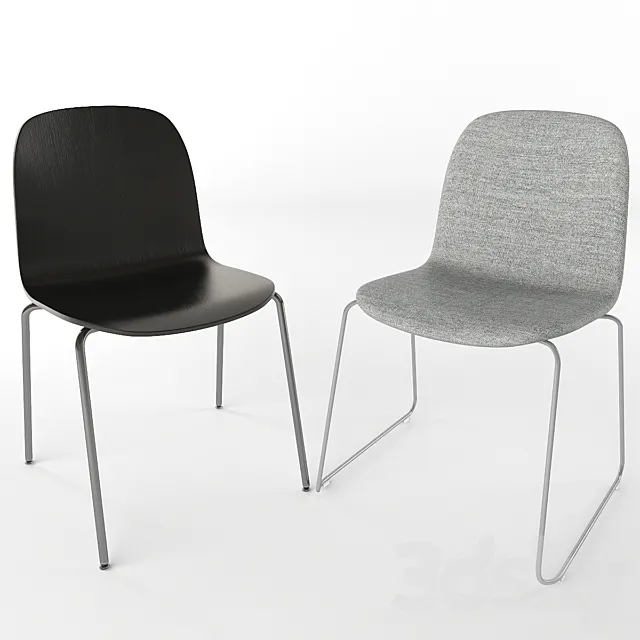 Muuto. Visu Sled Base chair. 3ds Max