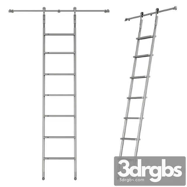 Mwe sl.6002.kl telescoping rolling ladder