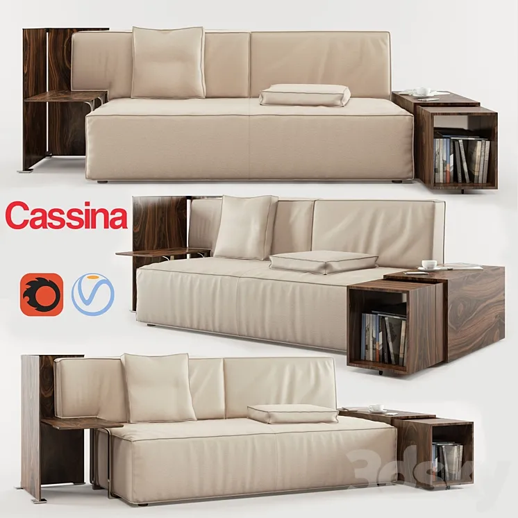 My World Sofa | Cassina 3DS Max