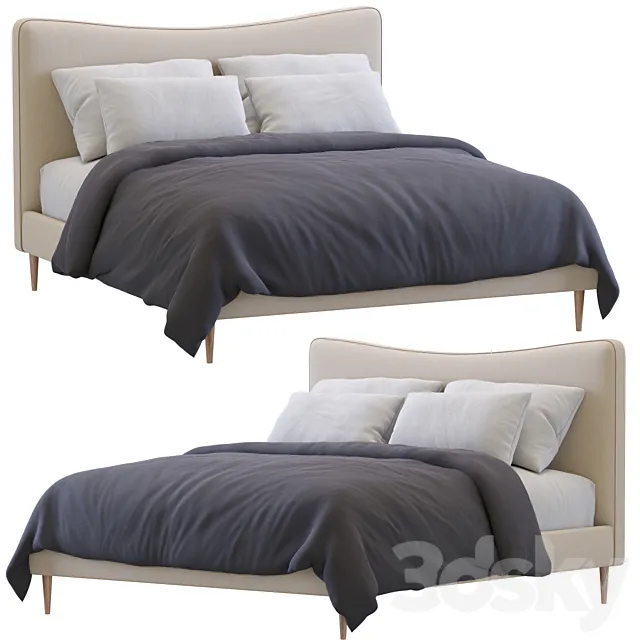 Myla Bed By West Elm 3ds Max