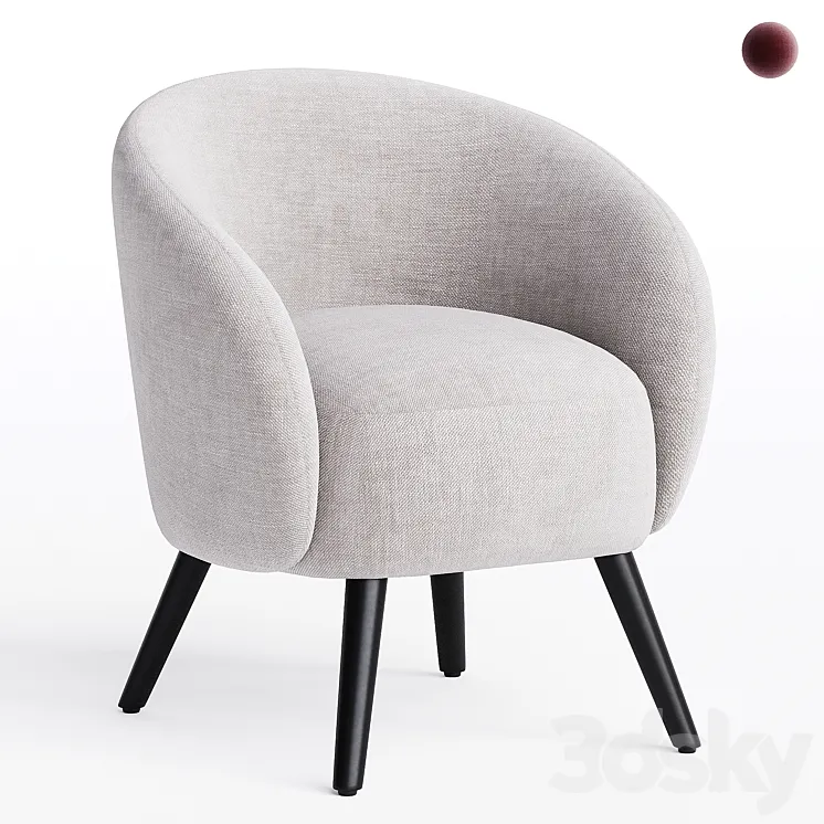 Mylo Accent Chair 3DS Max Model