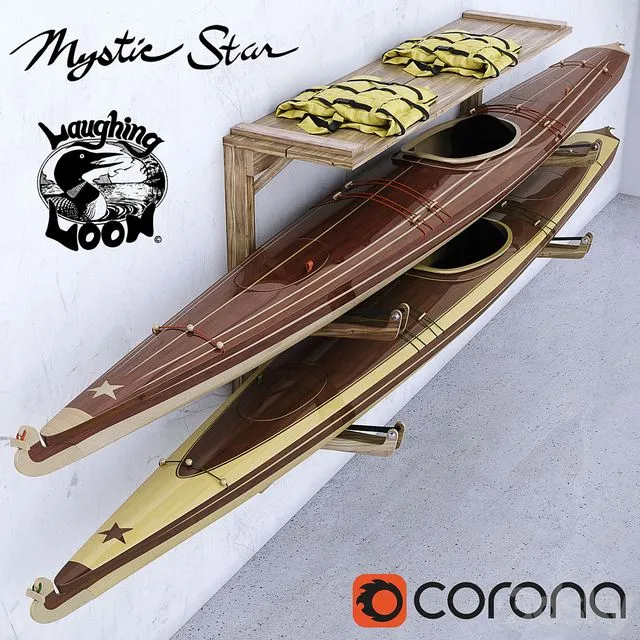 Mystic star kayak 3dsMax Model