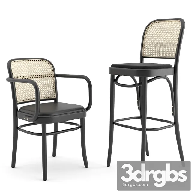 N. 811 hocker by thonet vienna