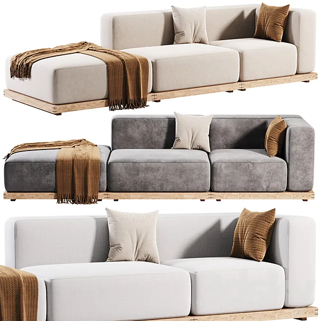 N-S02 Sofa by Karimoku Case Study 3DS Max Model