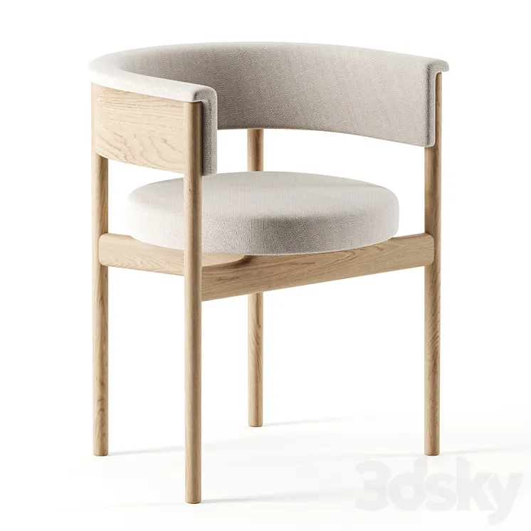 N-SC01 chair by Norm Architects for KARIMOKU CASE STUDY 3DS Max