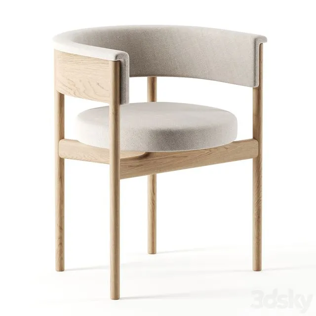 N-SC01 chair by Norm Architects for KARIMOKU CASE STUDY 3dsMax Model