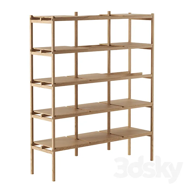 N – SS01 shelving system by KARIMOKU CASE STUDY 3DSMax File