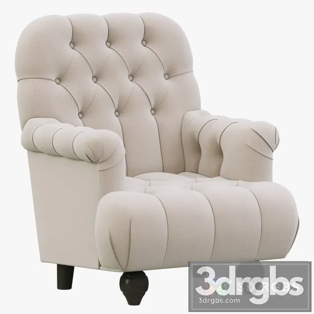 Napoleonic Tufted Upholstered Chair 3dsmax Download
