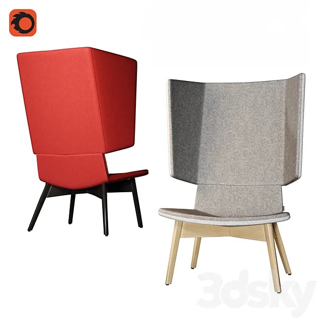 Narbutas TWIST&SIT Lounge Chair 3DSMax File