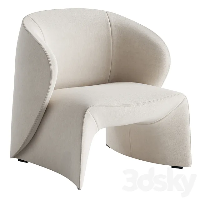 Narinari armchair by B&B Italia 3ds Max