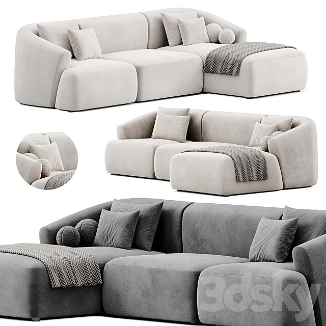 Narozna sofa By Westwing 3ds Max