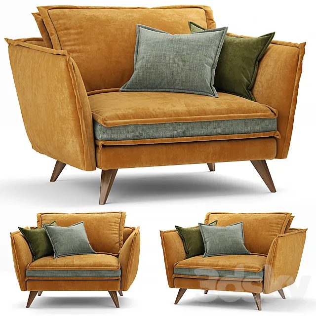 naroznik leone armchair 3DS Max Model