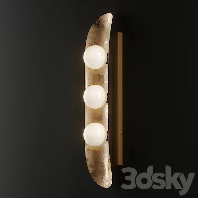 NATASHA 3-LIGHT SCONCE from LULU and Georgia 3DSMax File