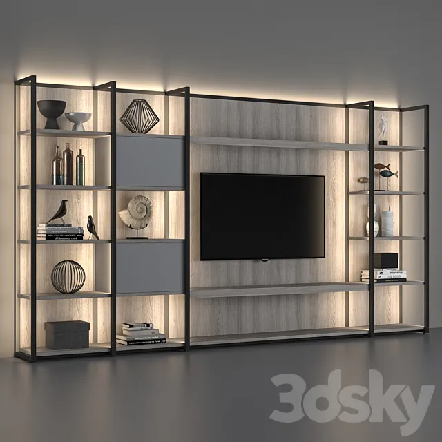 Natevo Continuum TV cabinet (Flou) 3ds Max