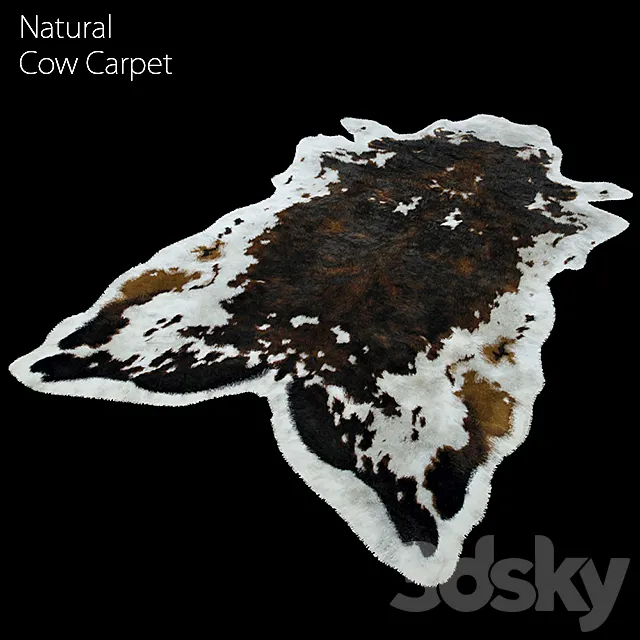 natural cow carpet 3ds Max