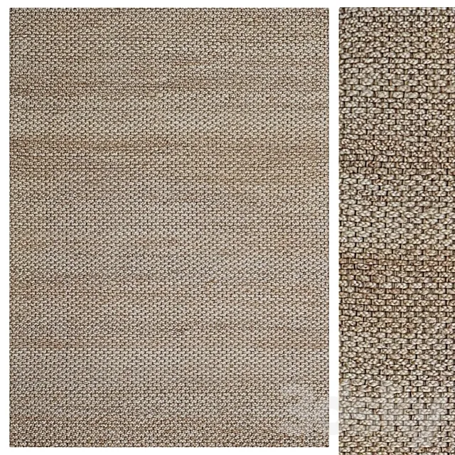 Natural Desert Handwoven Jute Rug 3ds Max