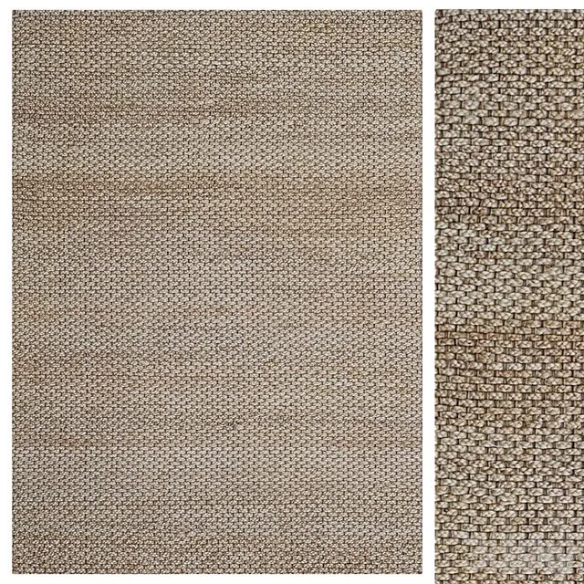 Natural Desert Handwoven Jute Rug 3dsMax Model