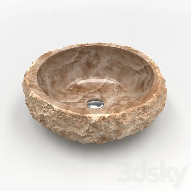 Natural onyx sink 3ds Max