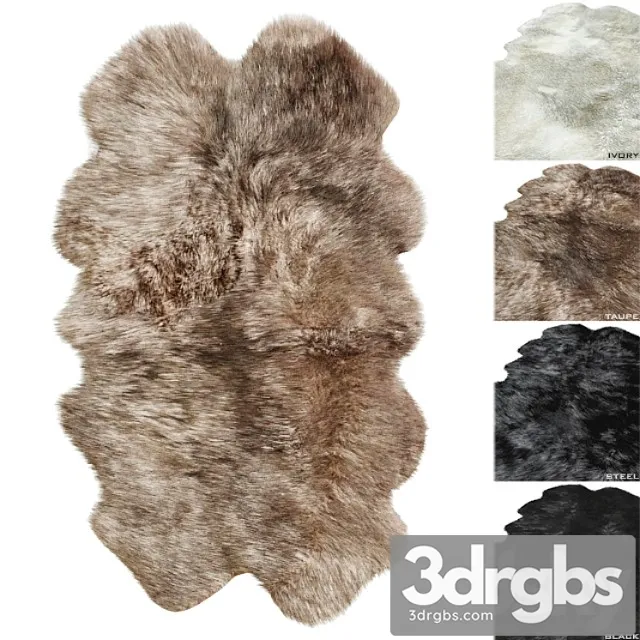 Natural sheepskin rug rh 3dsmax Download
