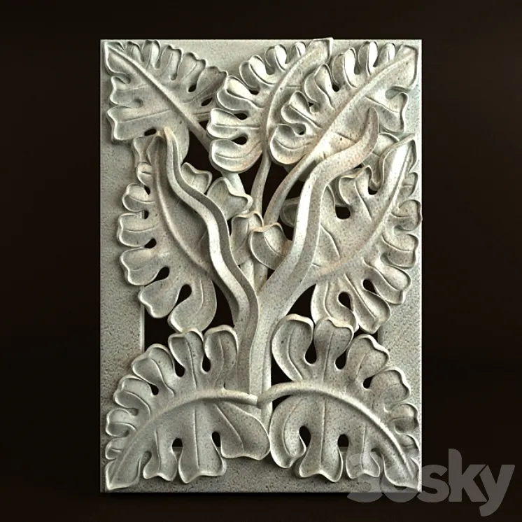 Nature Carving Ornament 022 3DS Max