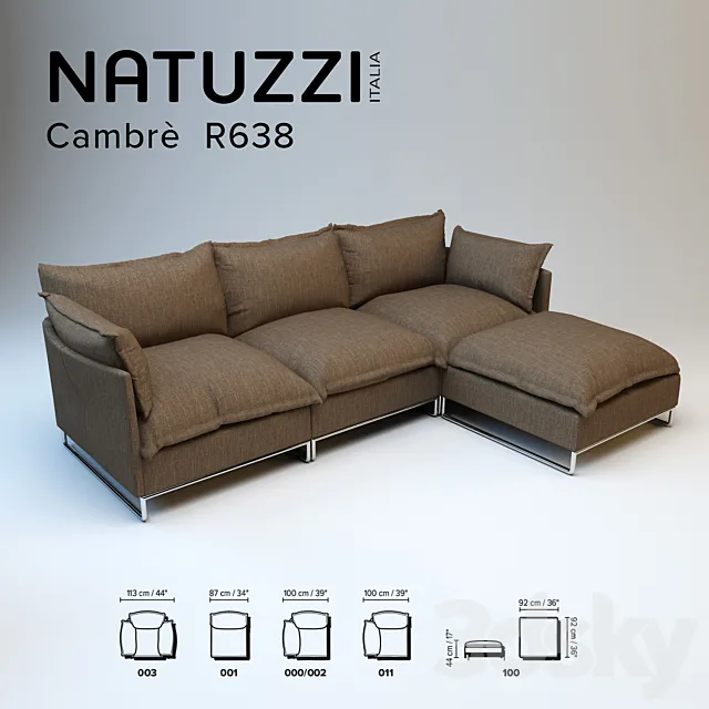Natuzzi _ Cambre R638 3DSMax File