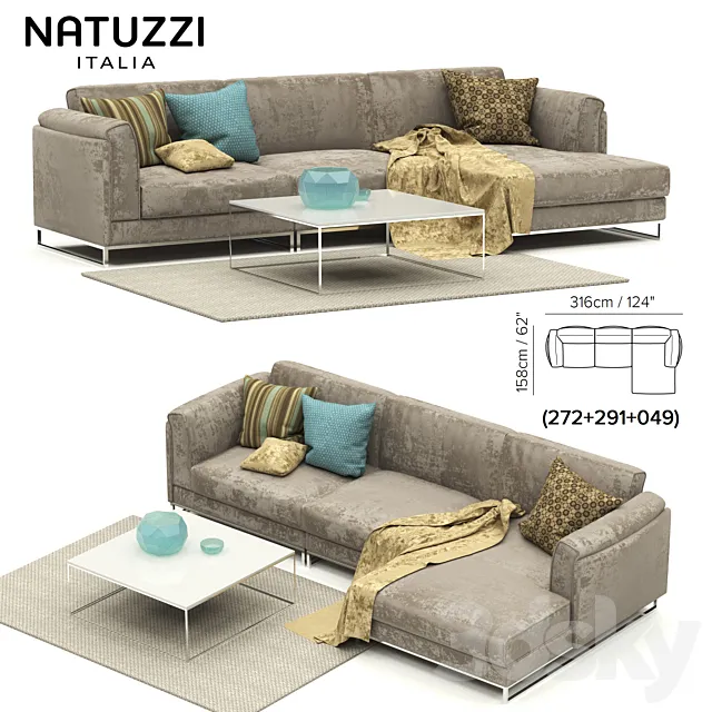 Natuzzi armonia 3ds Max