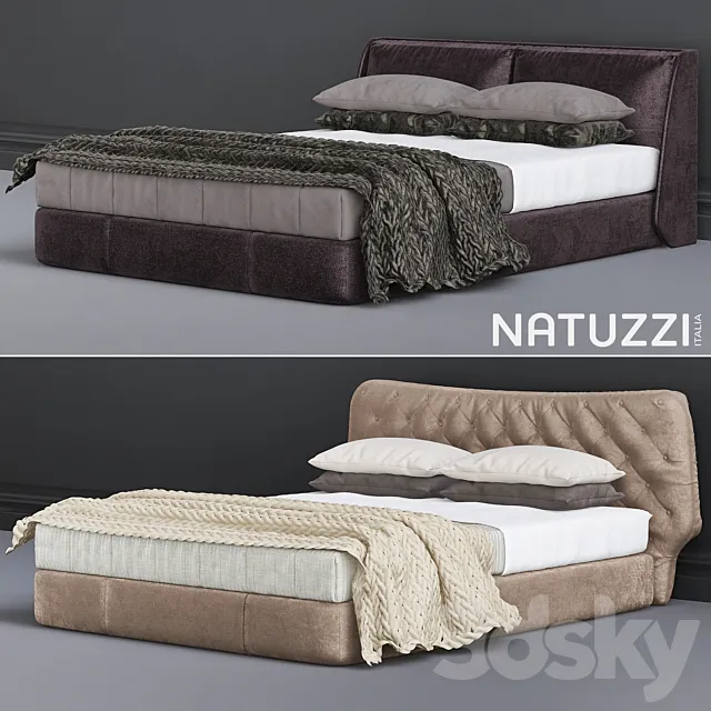 Natuzzi bedroom furniture 3DSMax File