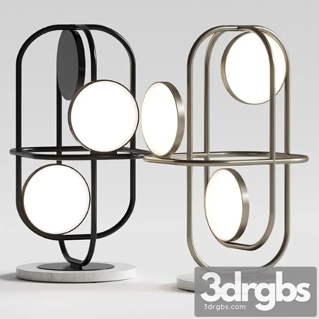 Natuzzi Circle Table Lamps - 3ds Max Files