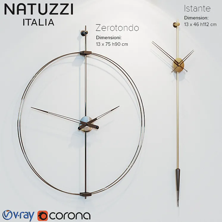 Natuzzi clock 3DS Max