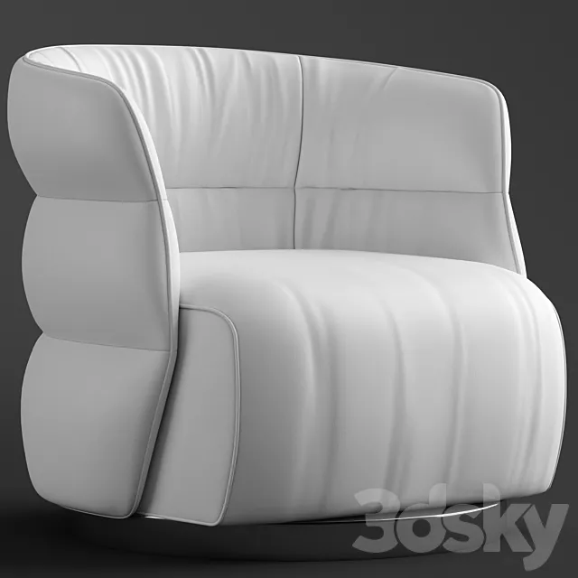 Natuzzi Couture armchair 3DSMax File