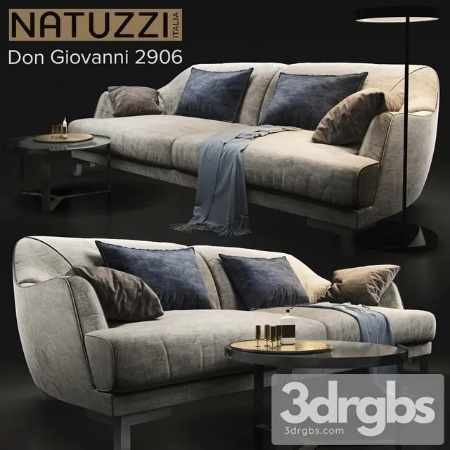 Natuzzi Don Giovanni 2906 Sofa 3dsmax Download