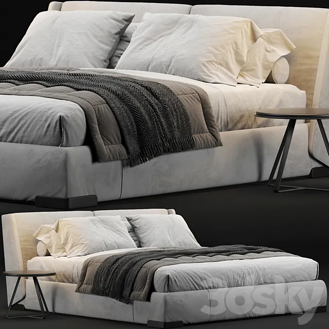 Natuzzi Fenice Bed 3ds Max