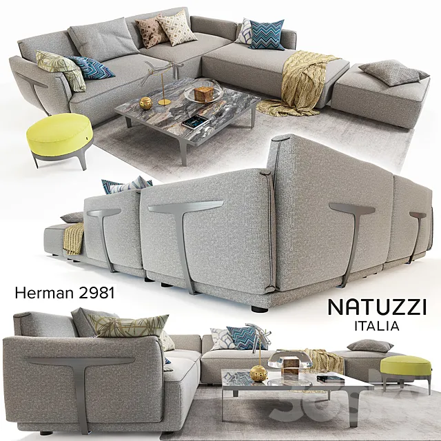 Natuzzi (Herman 2981) 3DS Max Model