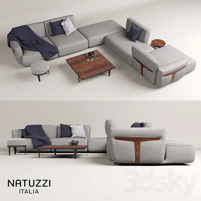 Natuzzi HERMAN sofa 3DSMax File