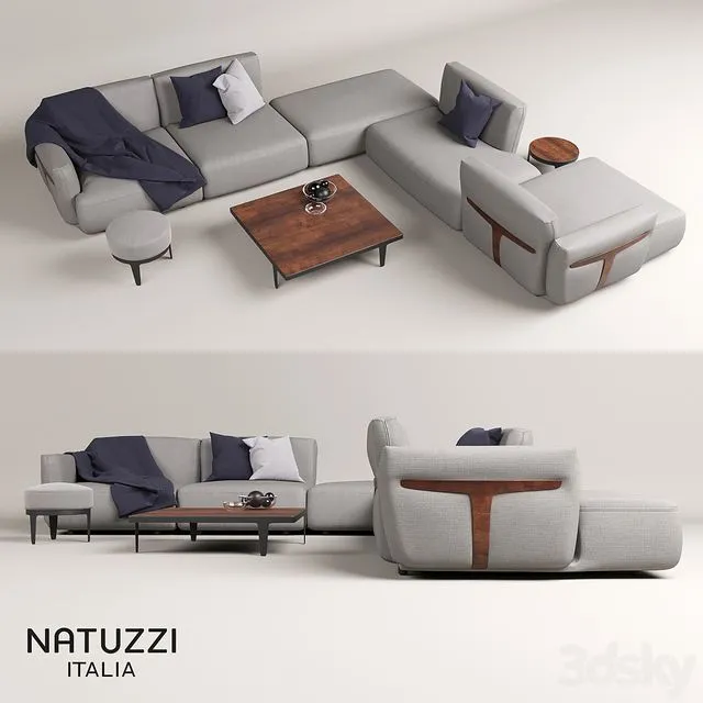 Natuzzi HERMAN sofa 3dsMax Model