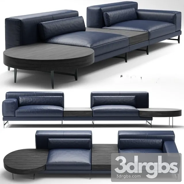 Natuzzi Ido Sofa 01 3dsmax Download