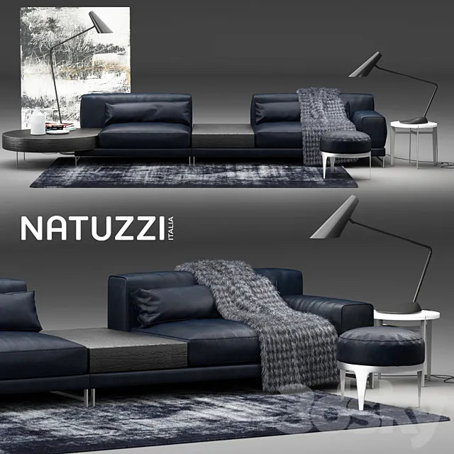 Natuzzi Ido Sofa 3DSMax File