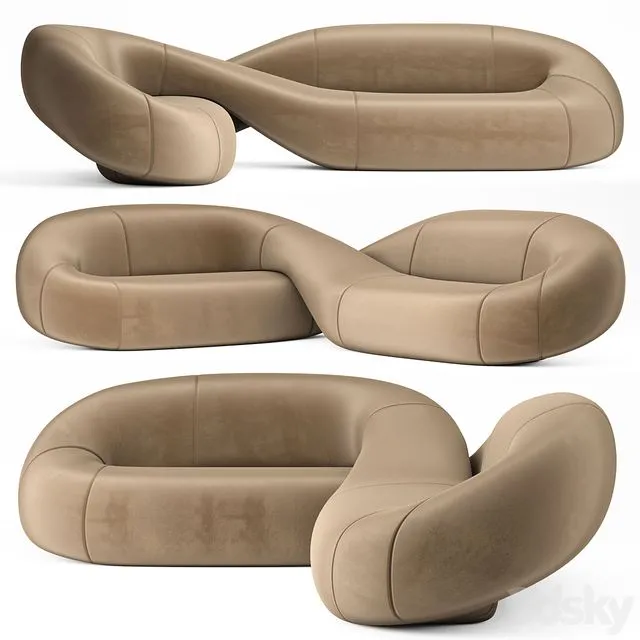 Natuzzi Infinito sofa 3dsMax Model