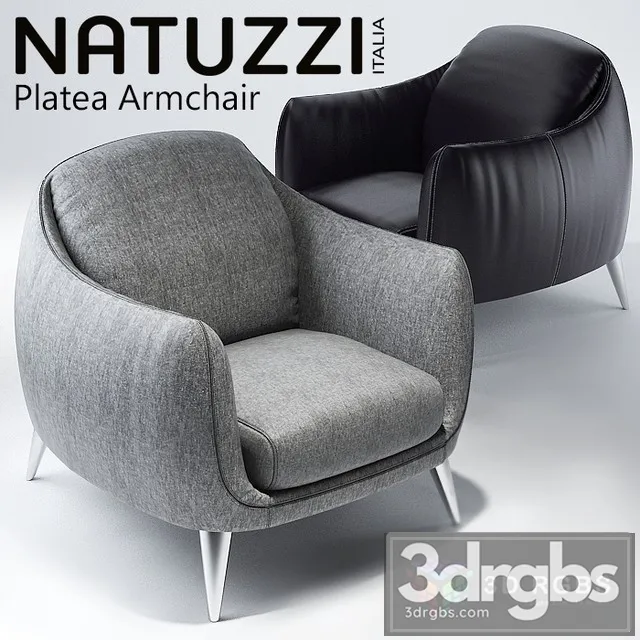 Natuzzi Kreslo Armchair 3dsmax Download