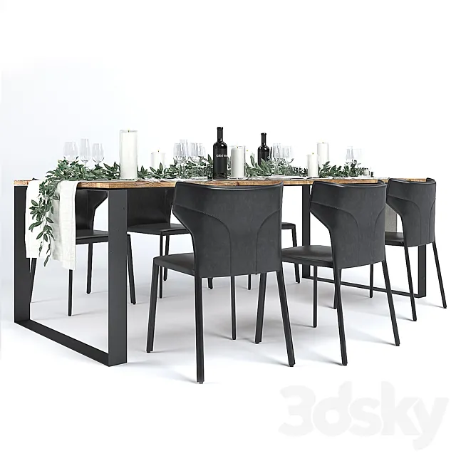 Natuzzi Pi Greco Dinning 3DSMax File