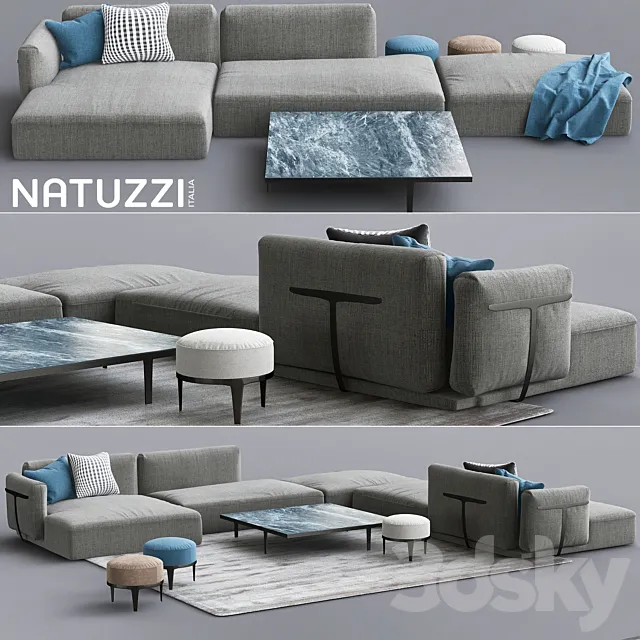 Natuzzi Sofa Herman 3ds Max