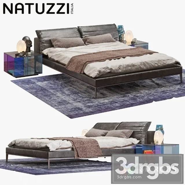 Natuzzi Vela Bed Set 3dsmax Download