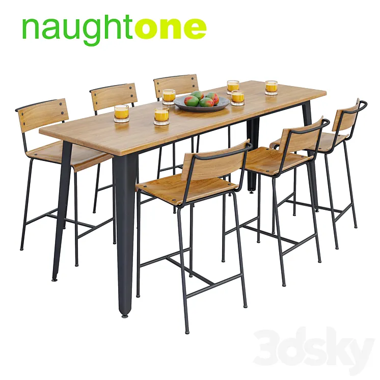 Naughtone Construct Table Set 3DS Max