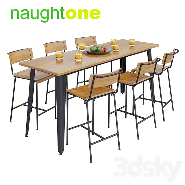Naughtone Construct Table Set 3DSMax File
