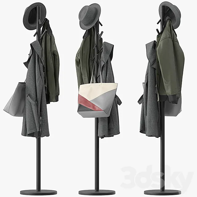 Naula coat rack 3ds Max