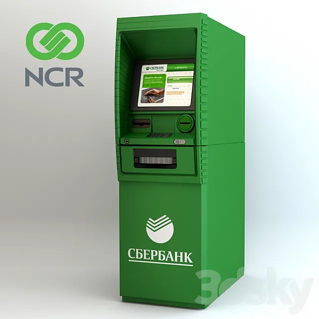 NCR ATM 6622 3DS Max Model