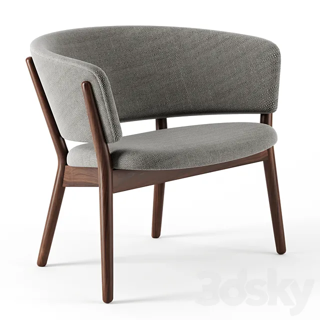 ND-01 Easy Chair 1952 (Nanna Ditzel) by Kitani 3DSMax File