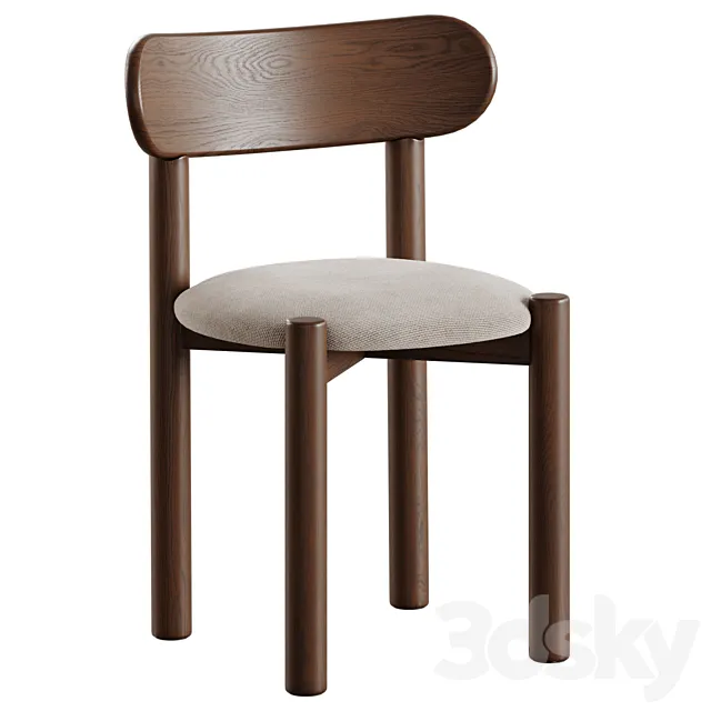 Nebai chair with hard and soft back 3dsMax Model